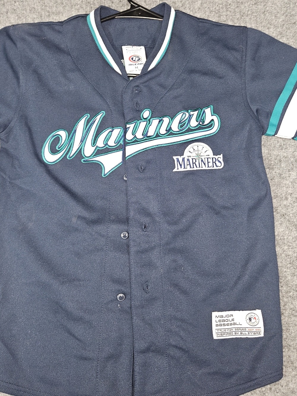 True Fan Ichiro Suzuki Seattle Mariners True Fan Series Jersey Blue & White